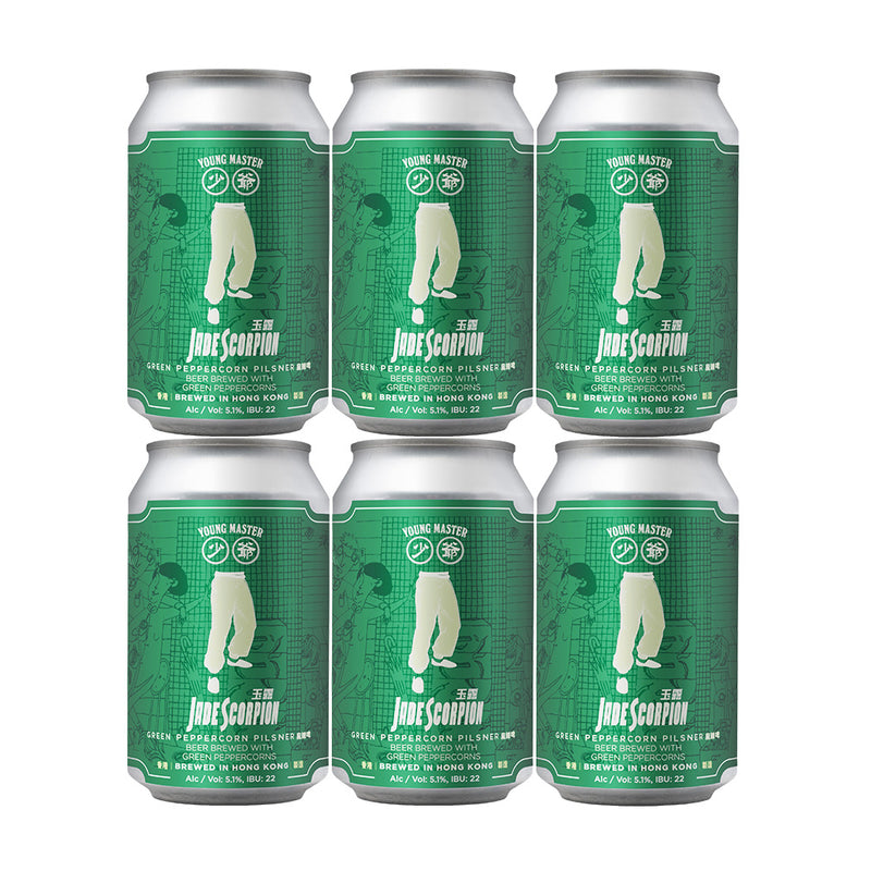 香港 YOUNG MASTER ヤングマスター ジェイドスコーピオン 缶 330ml 6本 クラフトビール