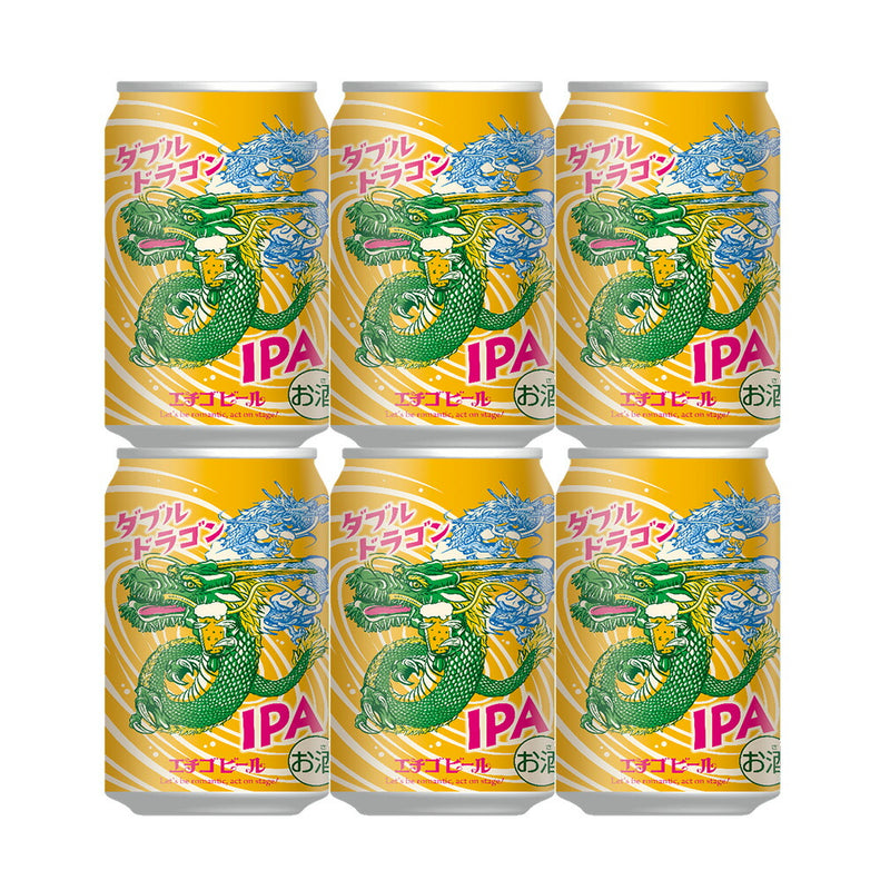 限定品 エチゴビール ダブルドラゴン IPA 350ml 6本 缶 クラフトビール 新潟県 お試し