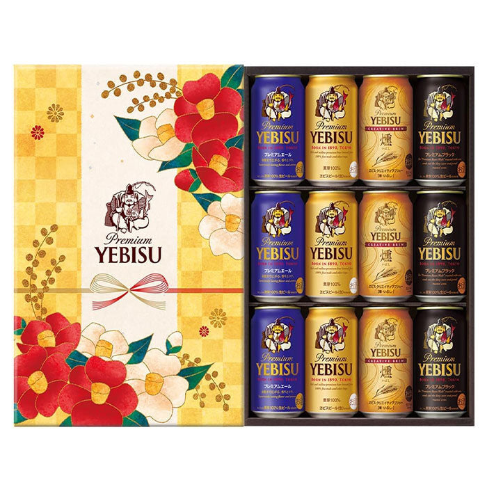 ビール サッポロ ヱビスビール 4種の贈り物 350ml × 1ケース / 12本 缶 エビスビール 生ビール お酒