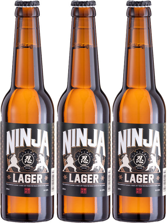ビール 新 忍者ラガー 330ml ×3本 のし・ギフト対応不可