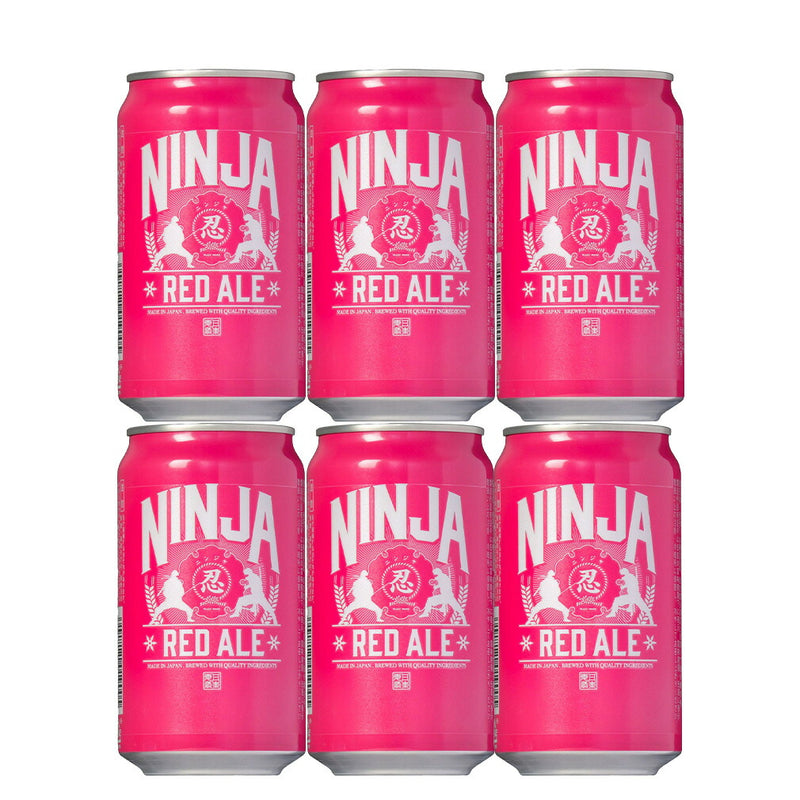 日本ビール NINJA BEER ニンジャ レッドエール NINJA RED ALE 缶 350ml 6本 お試し クラフトビール