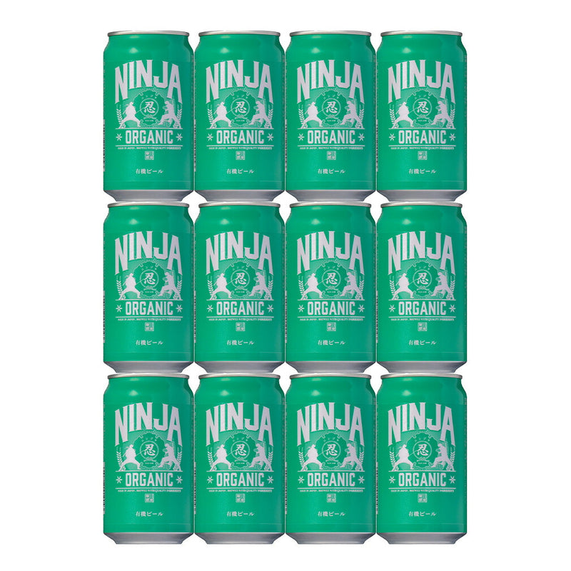 日本ビール NINJA BEER ニンジャ オーガニック NINJA ORGANIC 缶 350ml 12本 お試し クラフトビール
