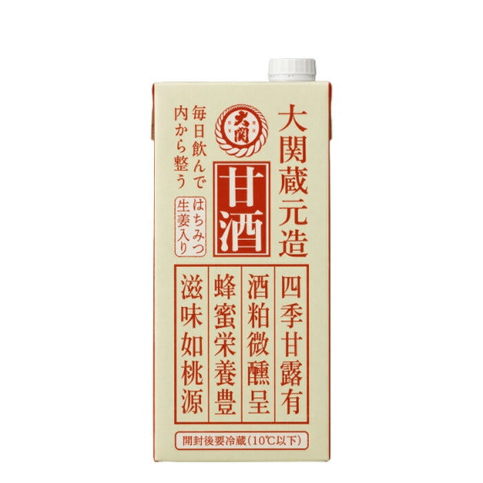 甘酒 酒粕 紙パック 1000ml 1L × 2ケース / 12本 大関 あまざけ ギフト