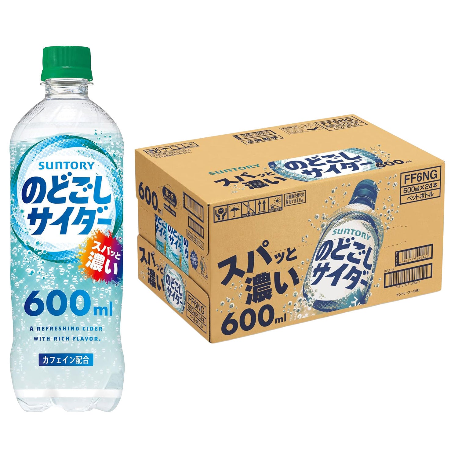 サントリー のどごしサイダー 600ml × 1ケース / 24本