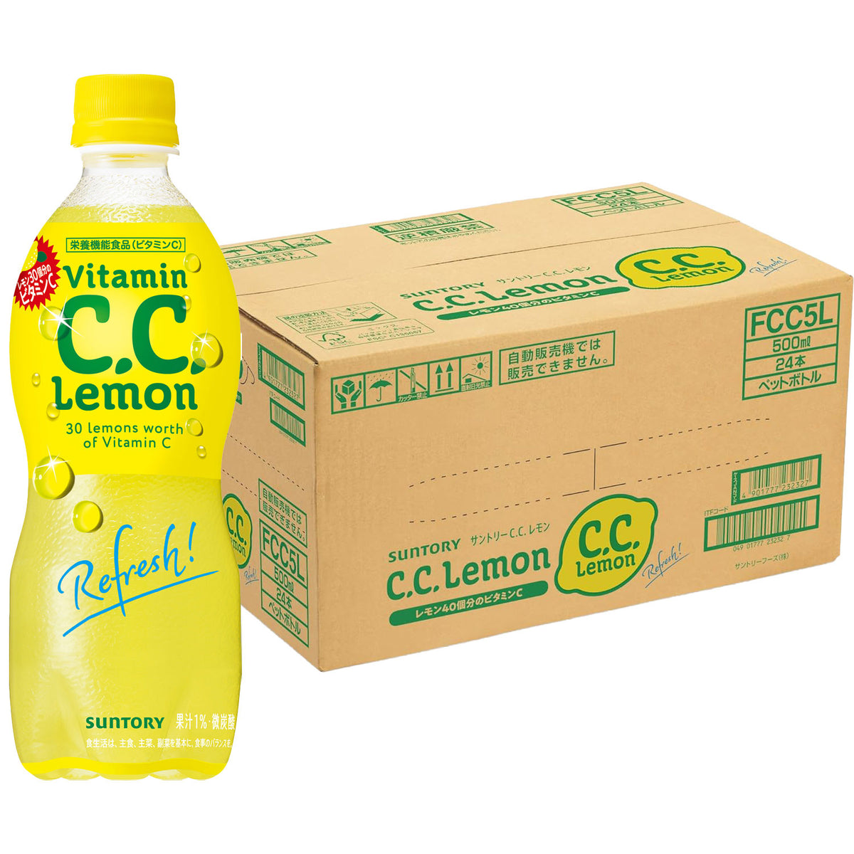 サントリー CC レモン 手売 500ml × 1ケース / 24本 リニューアル のし