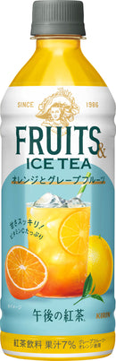 キリン 午後の紅茶 FRUITS&ICE TEA オレンジとグレープフルーツ 500ml × 1ケース / 24本