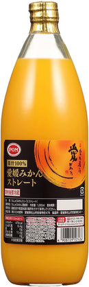 ポン 愛媛みかん ストレート 1000ml 1L × 1ケース / 6本 のし・ギフト対応不可