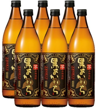 宝酒造 黒よかいち 芋焼酎 900ml×6本 瓶 【ケース販売】 本州送料無料　四国は+200円、九州・北海道は+500円、沖縄は+3000円ご注文後に加算 ギフト 父親 誕生日 プレゼント