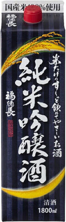 福徳長 米だけのすーっと飲めてやさしいお酒 純米吟醸酒 パック 1800ml 1.8L 6本 ギフト 父親 誕生日 プレゼント