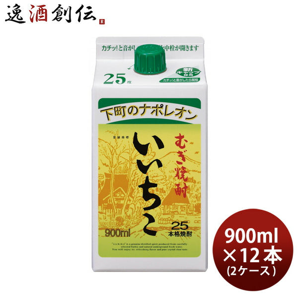 いいちこ 25度 パック 900ml 12本 2ケース 麦焼酎 焼酎 三和酒類