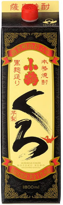 芋焼酎 25度 さつま小鶴　くろ　パック 1800ml 1.8L 6本 2ケース ギフト 父親 誕生日 プレゼント