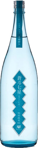 青砥酒造 蒼斗七星 特別純米65 木槽搾り 1800ml 1.8L 1本 ギフト 父親 誕生日 プレゼント