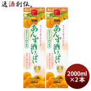 タカラあんず酒いっぱいパック2000ml2L2本宝宝酒造あんずリキュール国産
