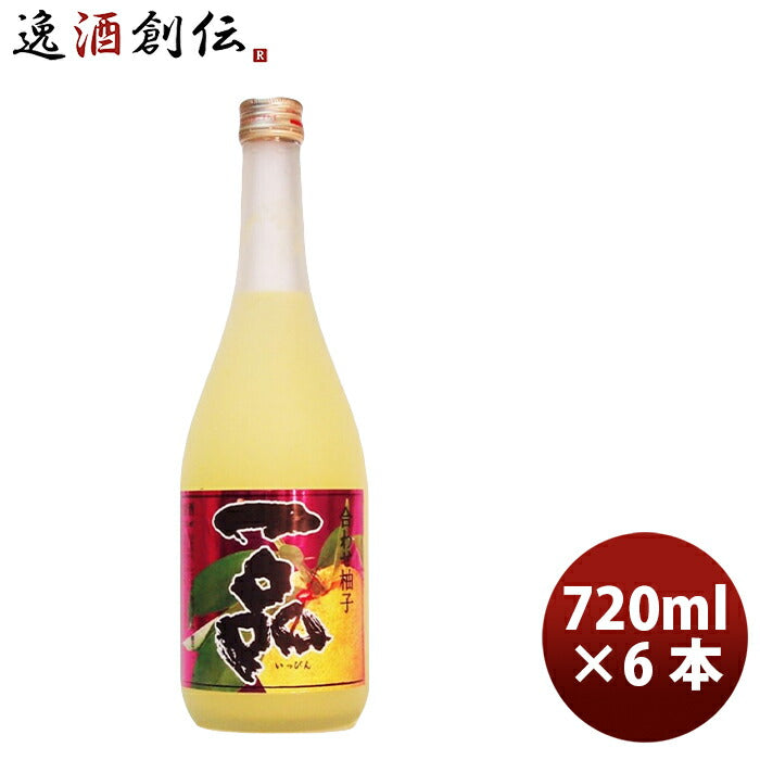 L吉久保合わせ柚子一品720ml6本茨城県水戸市ゆず柚子ブレンドカクテル柚子酒