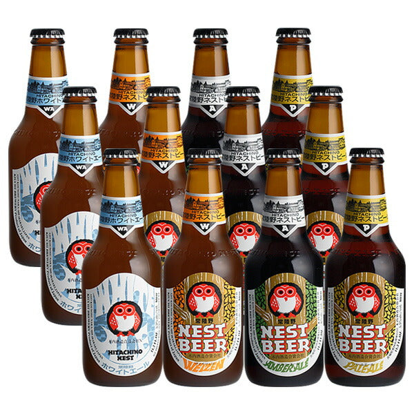 ビール 茨城県 木内酒造 ネストビール 飲み比べセット 12本セット ギフト 父親 誕生日 プレゼント