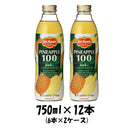 デルモンテ パイナップルジュース キッコーマン 750ml 12本単位 2ケース 本州送料無料　四国は+200円、九州・北海道は+500円、沖縄は+3000円ご注文後に加算 ギフト 父親 誕生日 プレゼント