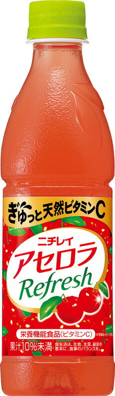 ニチレイ アセロラリフレッシュ 430ml 24本 1ケース ペットボトル 本州送料無料 ギフト包装 のし各種対応不可商品です