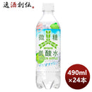 三ツ矢微糖炭酸水グリーンアップルＰＥＴ490ml×1ケース/24本期間限定8月9日以降のお届けのし・ギフト・サ