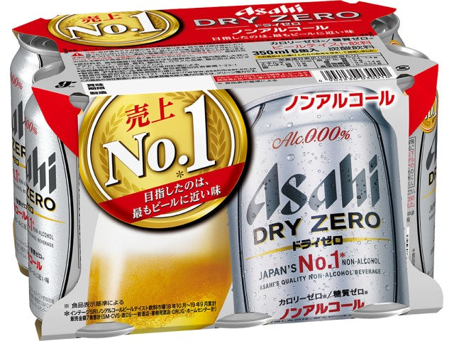 ビール アサヒ ドライゼロ 6缶パック ノンアルコールビール 缶 350ml 6本×4個 1ケース 本州送料無料 ギフト包装 のし各種対応不可商品です
