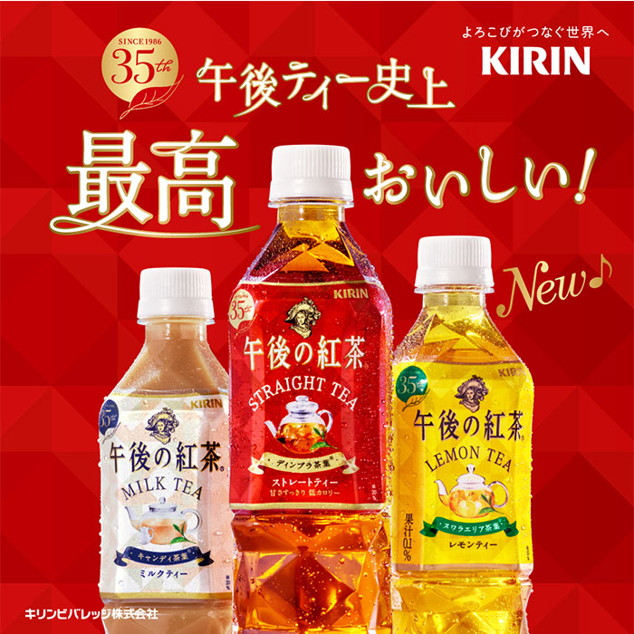 キリン 午後の紅 茶ストレート 500ml 24本 2ケース リニューアル のし・ギフト・サンプル各種対応不可