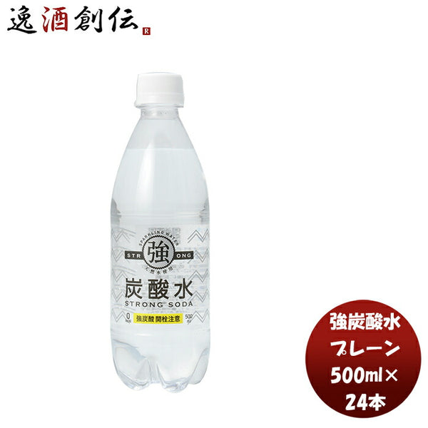 バレンタイン 友桝 強炭酸水 ５００ｍｌ ＰＥＴ 500ml × 1ケース 24本 本州送料無料 四国は+200円、九州・北海道は+50