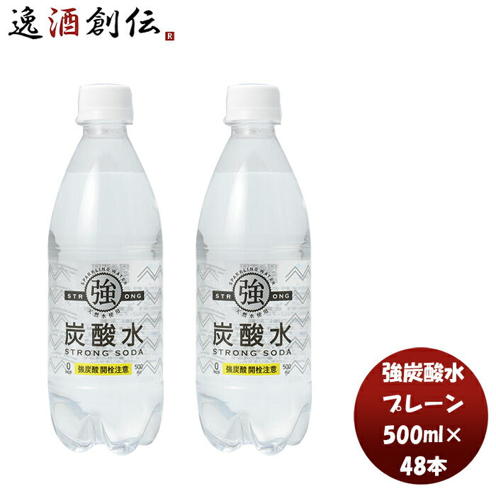 友桝強炭酸水５００ｍｌＰＥＴ500ml×2ケース/48本本州送料無料四国は+200円、九州・北海道は+500円、沖縄