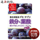 養命酒製造グミ×サプリ鉄分＆葉酸40gｘ30個(１ケース）新発売 養命酒製造グミ×サプリ鉄分＆葉酸40gｘ30 